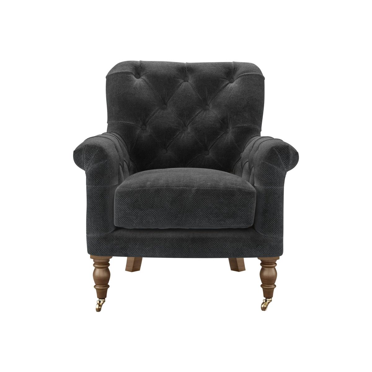 Poppy Armchair in Raven Speckled Chenille – image 1