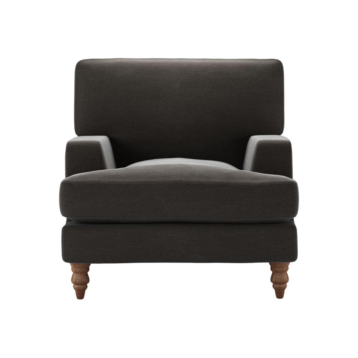 Isla Armchair in Battleship Grey Smart Cotton - sofa.com – image 1