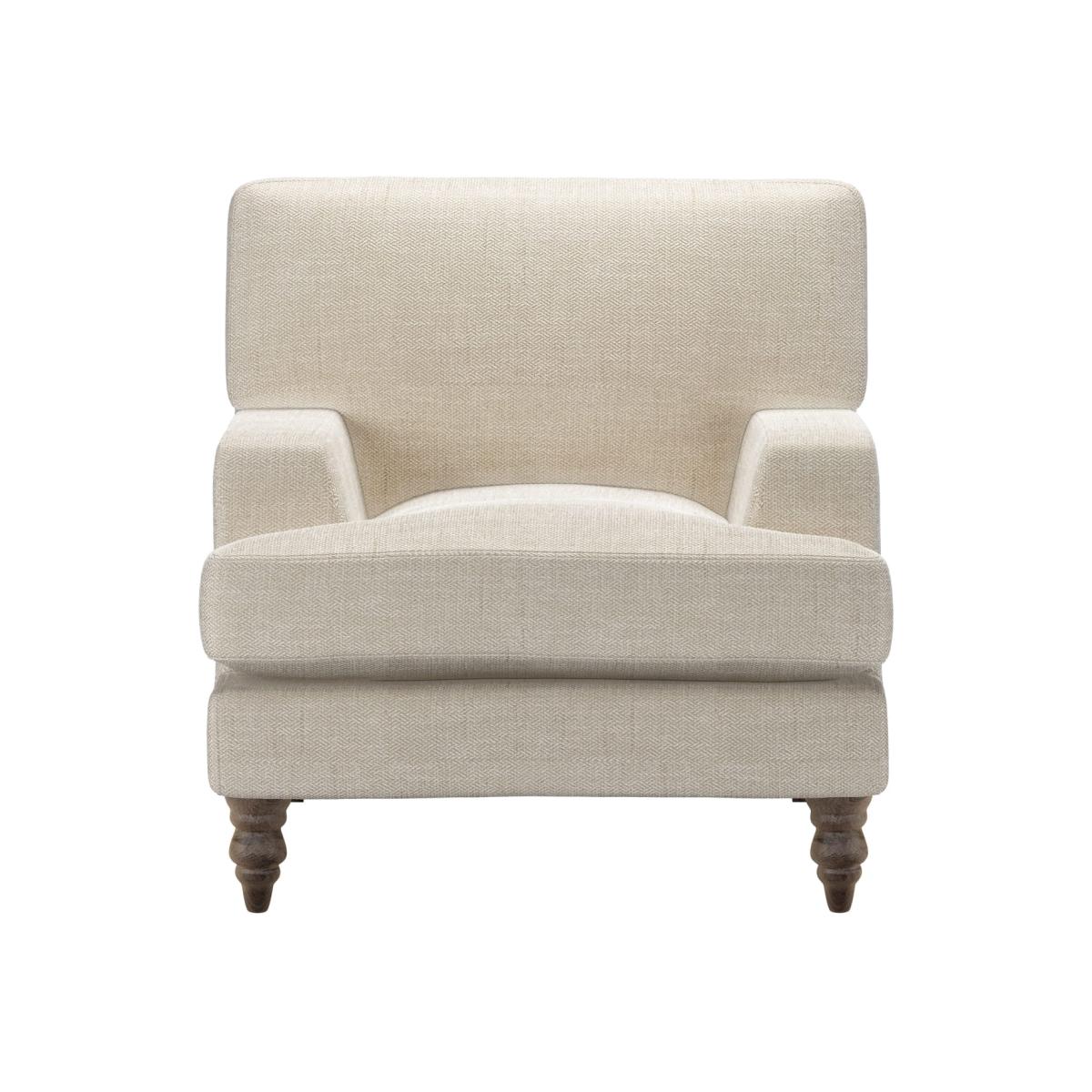 Isla Small Armchair in Jasmine Silky Jacquard Weave – image 1