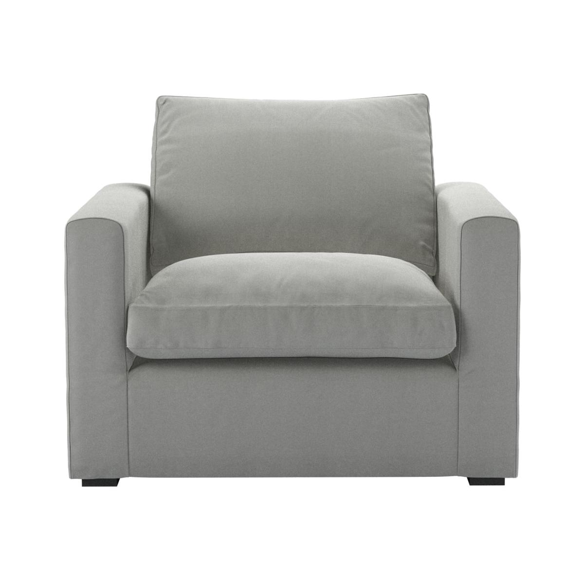 Long Island Slim Small Armchair in Wishing Well Organic Smart Cotton – image 1