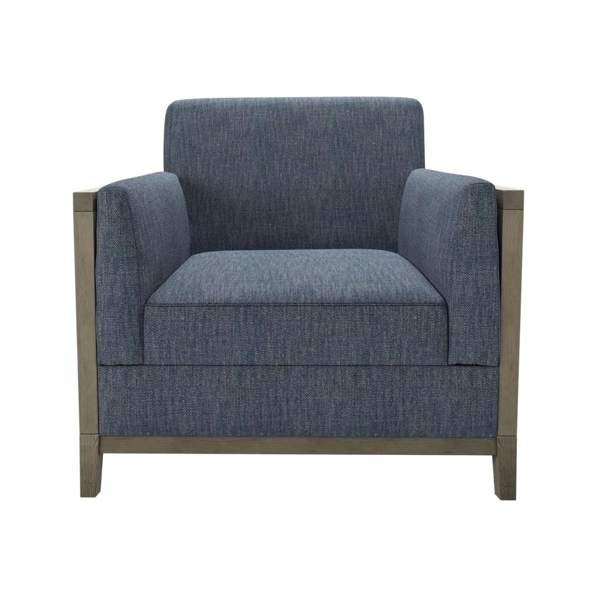 Chester Armchair in Azure Florence Textured Weave – image 1