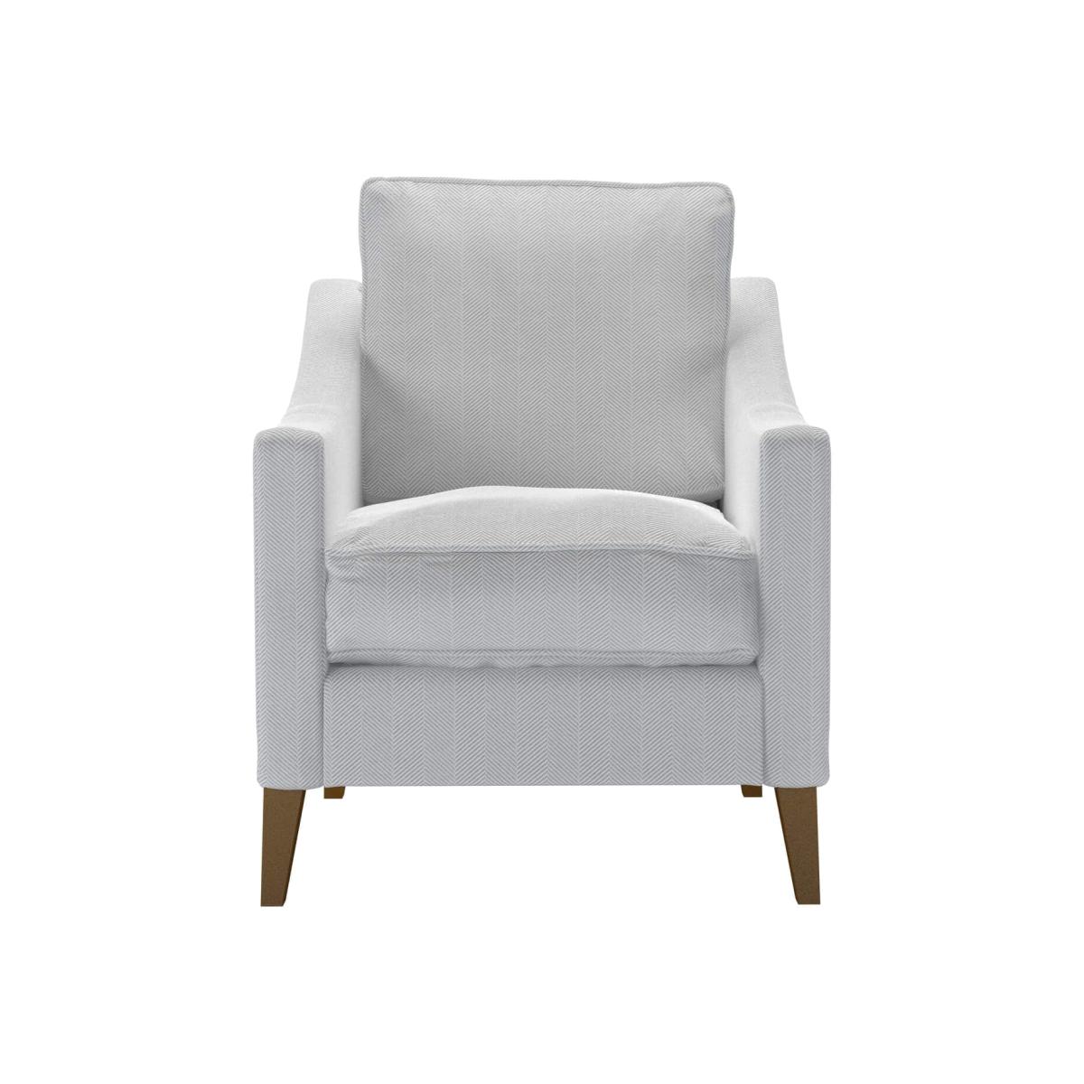 Perfectly Pristine Iggy Armchair in Pumice House Herringbone Weave - sofa.com
