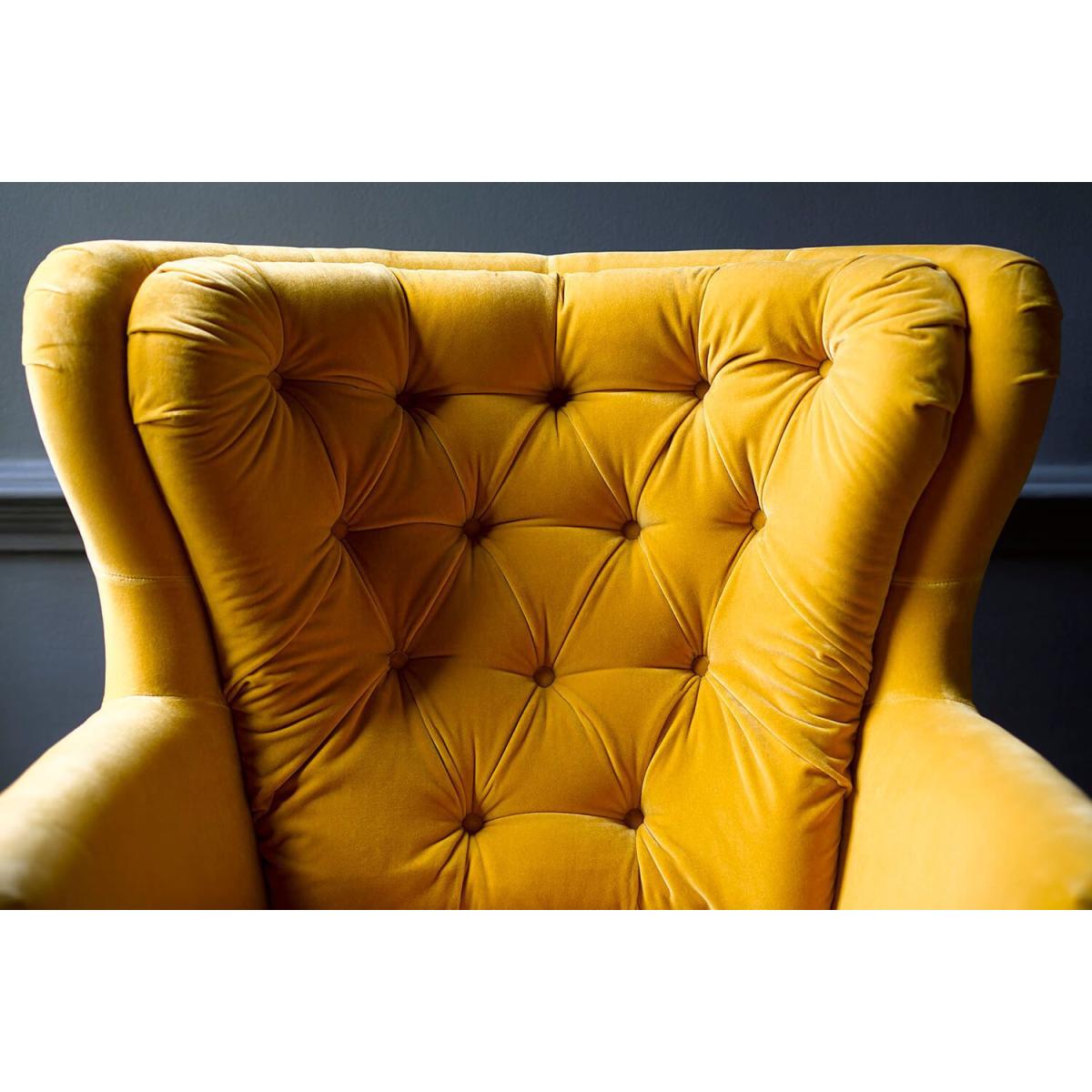 Ernest Swivel Armchair in Vine Leaf Organic Smart Cotton – image 2