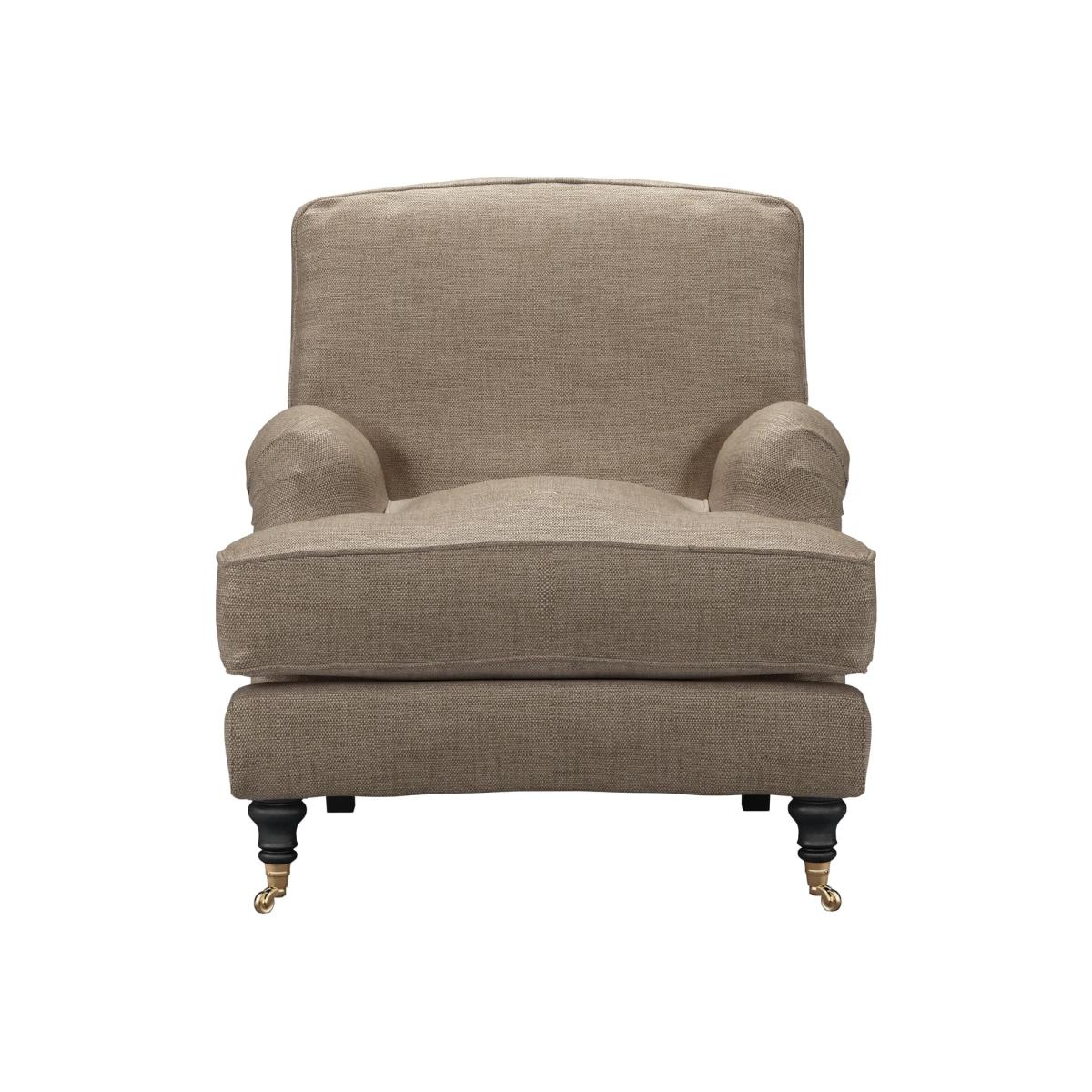 Bluebell Armchair in Greige Florence Textured Weave – image 1