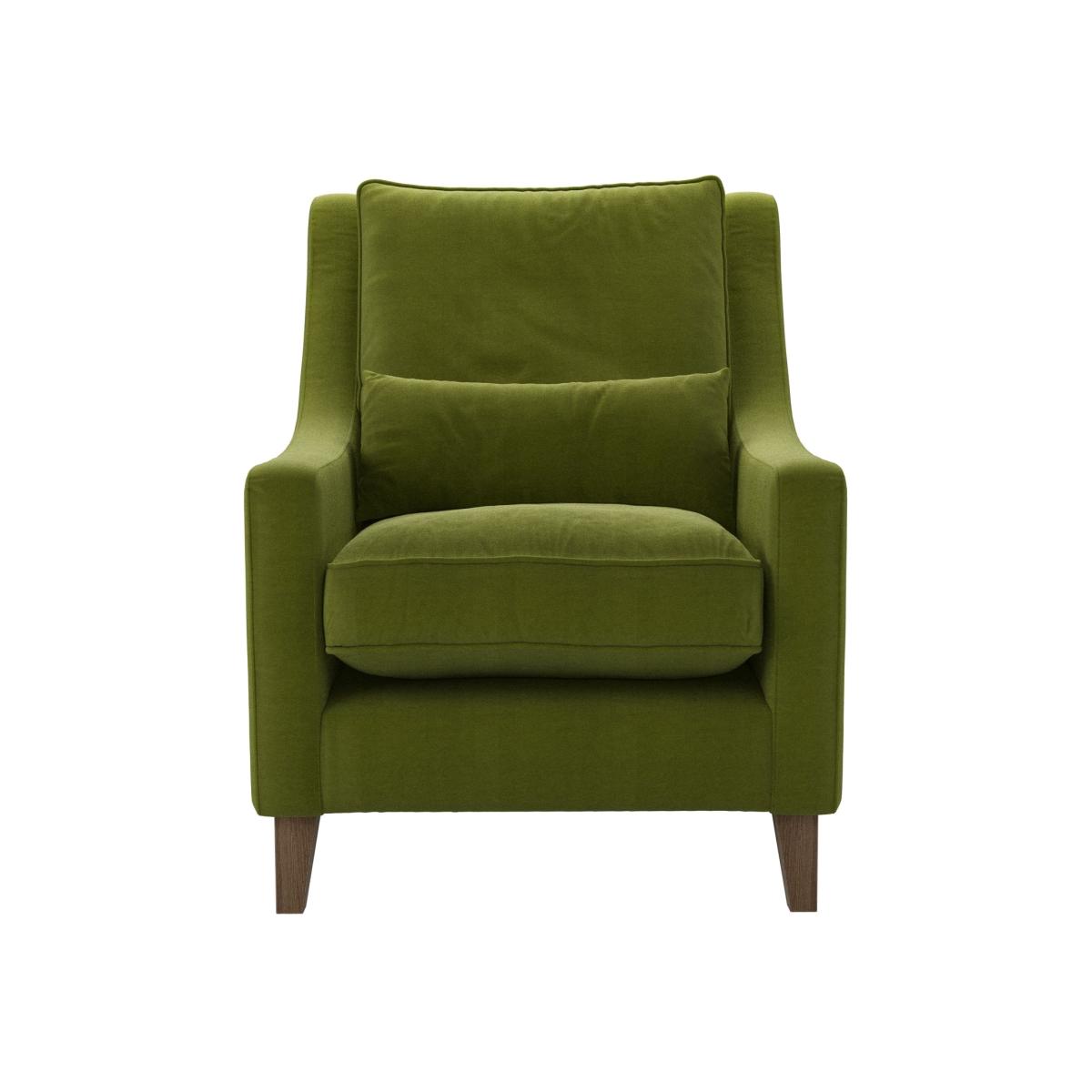 High Back Iggy Armchair in Vine Leaf Organic Smart Cotton – image 1
