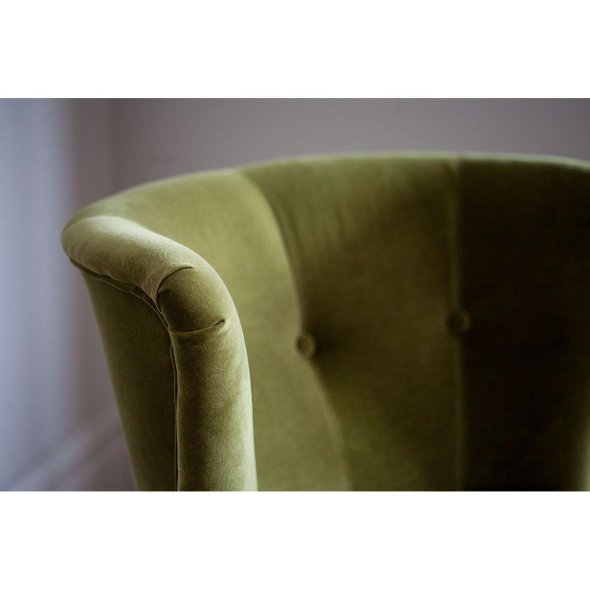 Betty Armchair in Mineral Mist Speckled Chenille – image 7