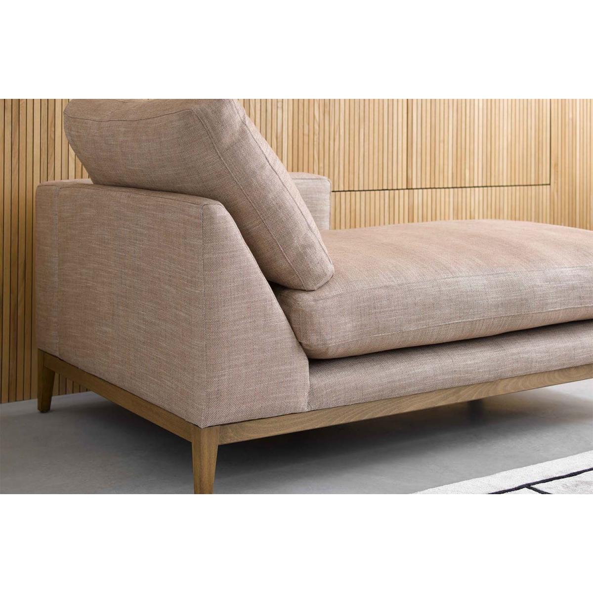 Costello RHF Chaise Armchair in Pomegranate Bubble Velvet – image 4