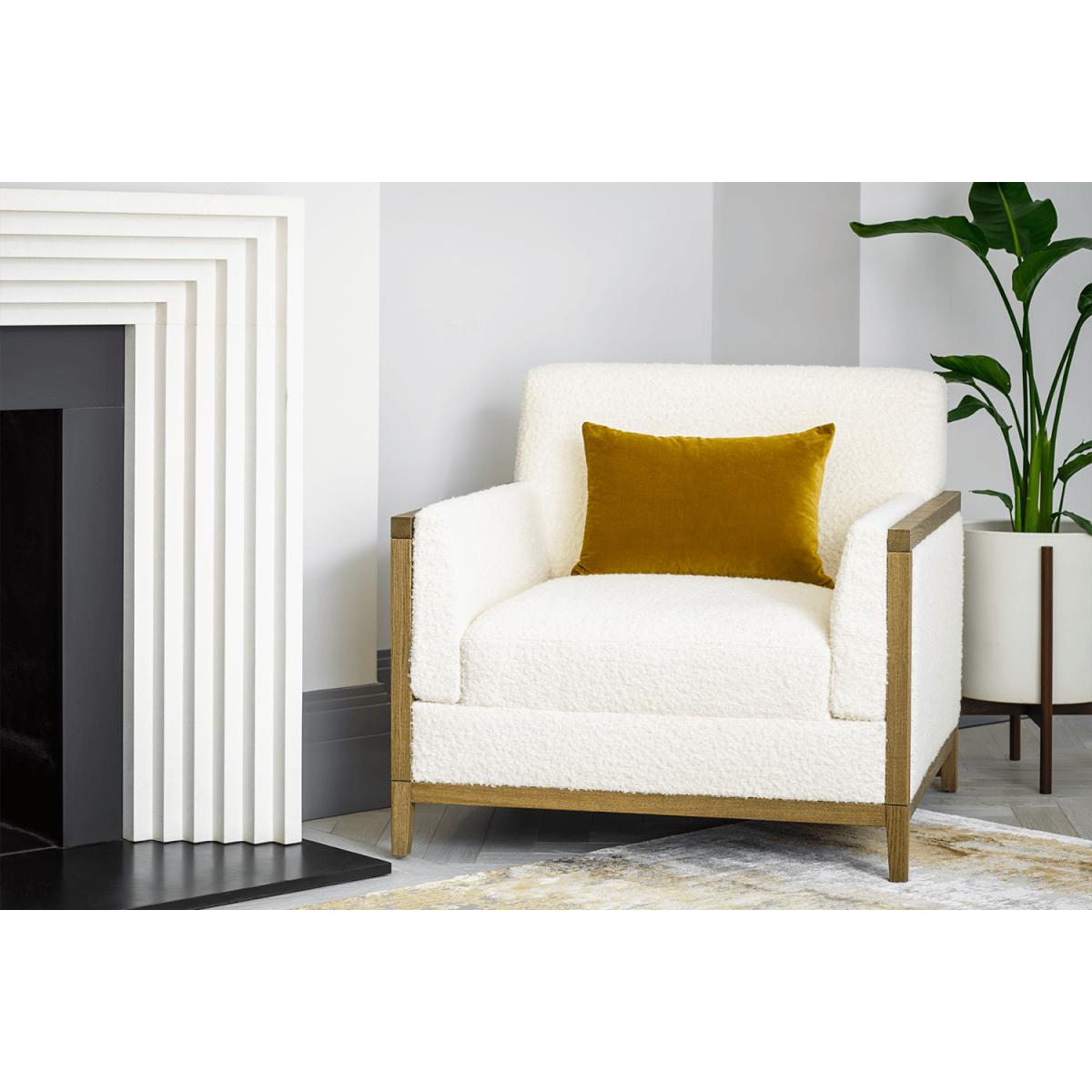 Chester Armchair in Vine Leaf Organic Smart Cotton – image 2