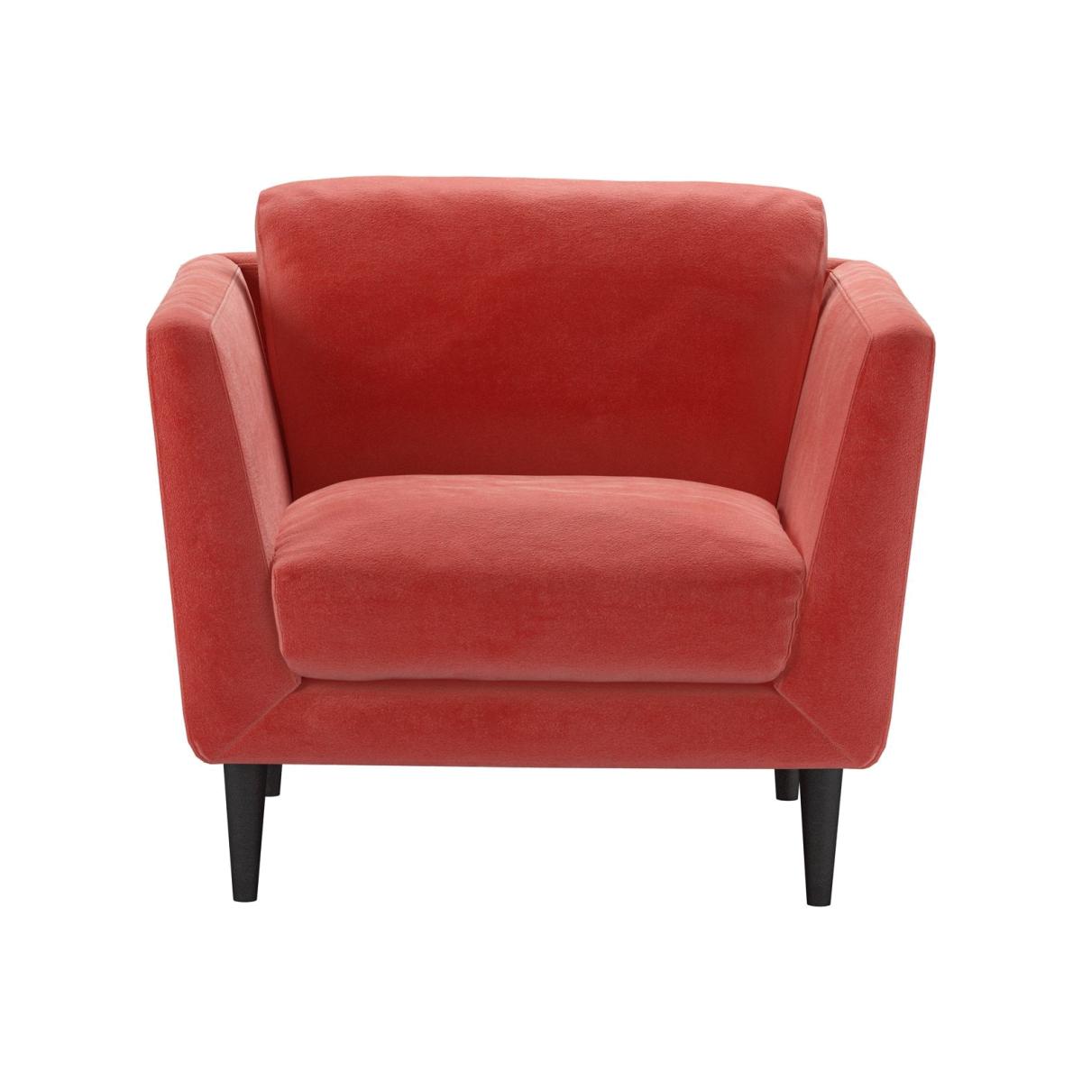 Holly Small Armchair in Dusty Rose Cotton Matt Velvet – image 1