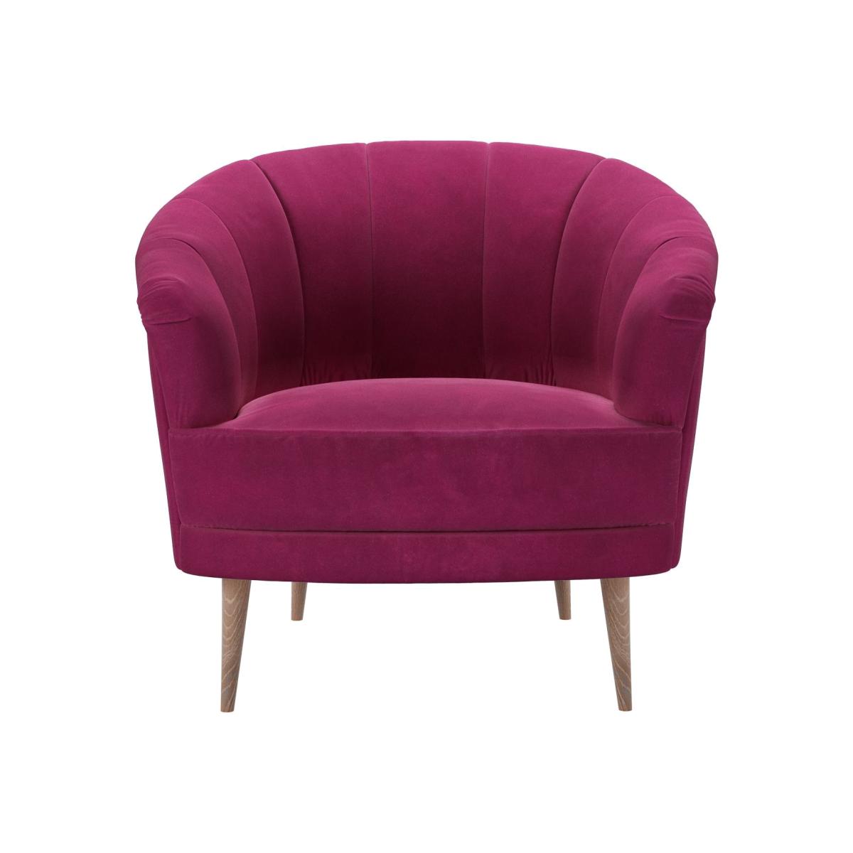 Harper Armchair in Persian Rose Smart Velvet – image 1
