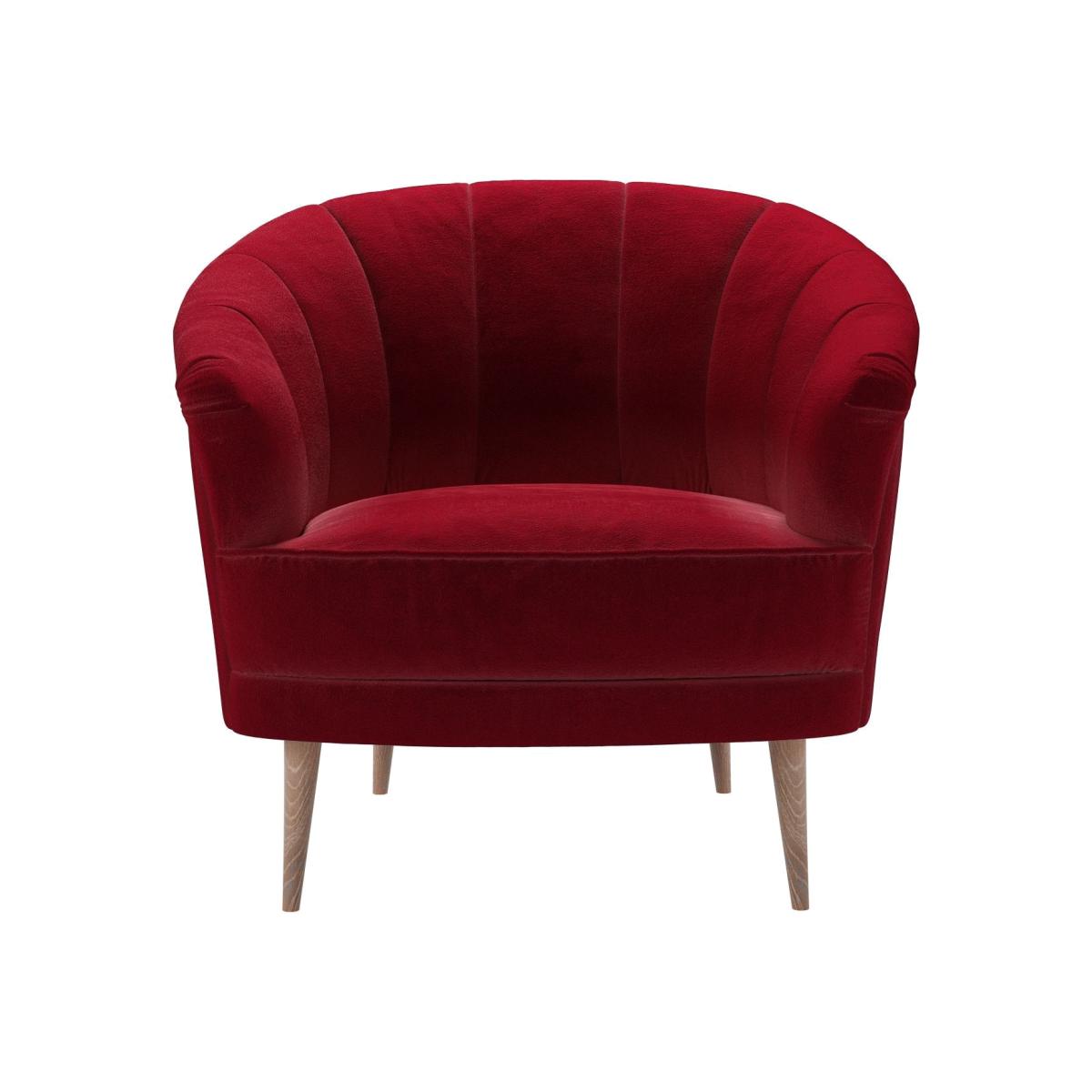 Harper Armchair in Malbec Cotton Matt Velvet – image 1