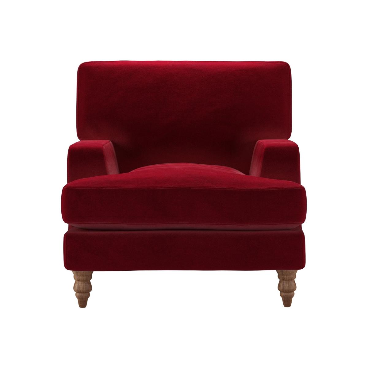 Isla Armchair in Malbec Cotton Matt Velvet – image 1