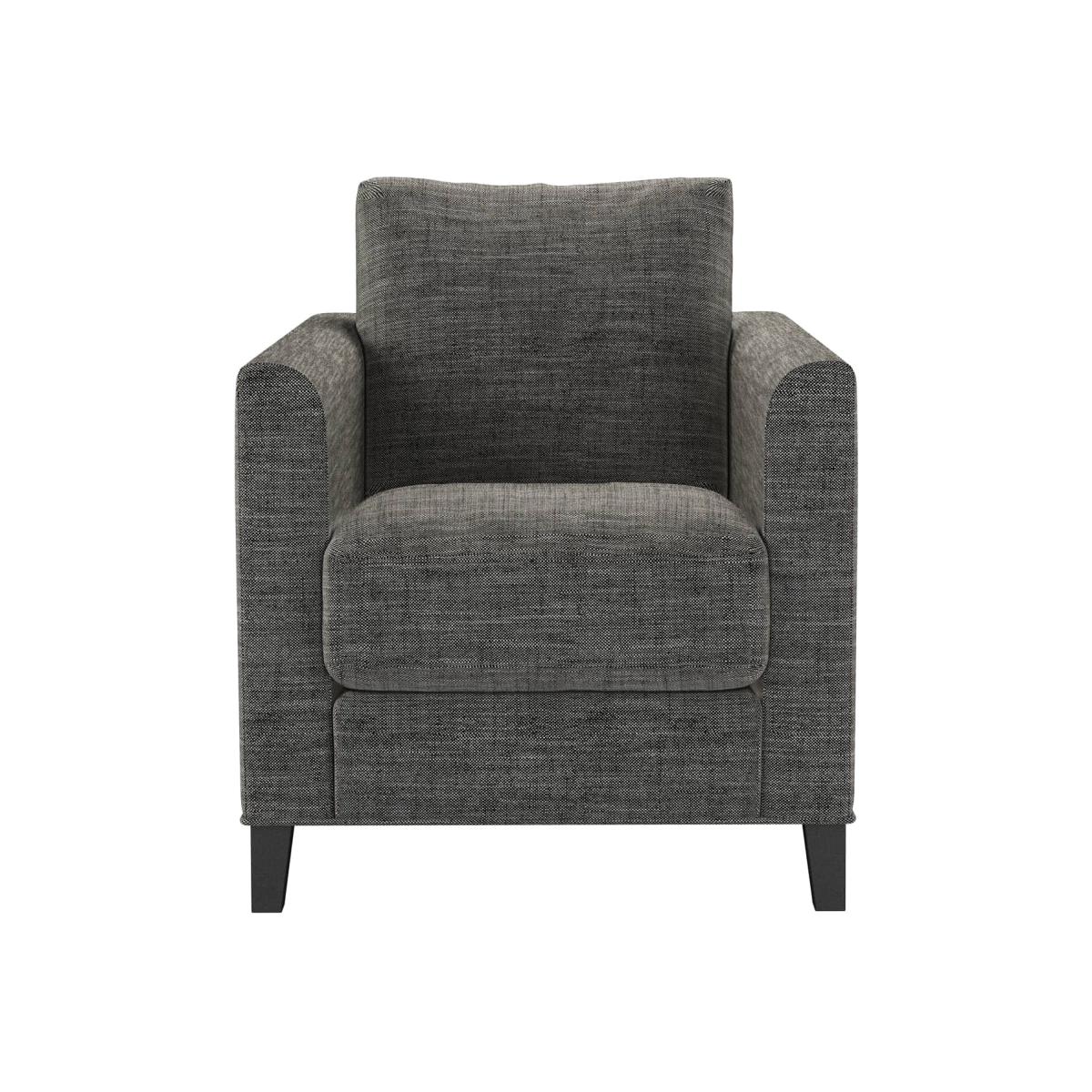 Izzy Armchair in Liquorice Baylee Multi-Tone Viscose Linen – image 1