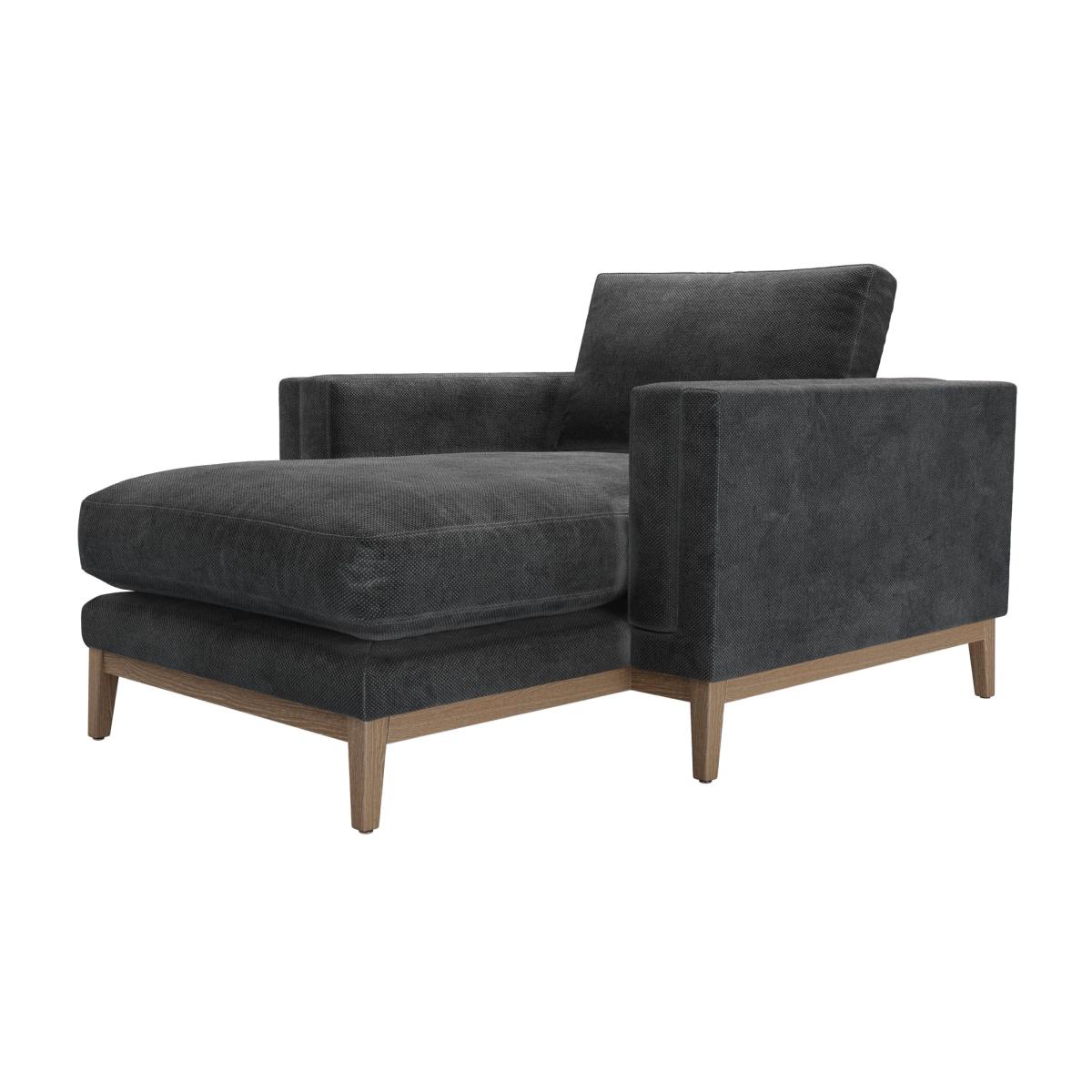Costello Chaise Armchair in Raven Speckled Chenille – image 1