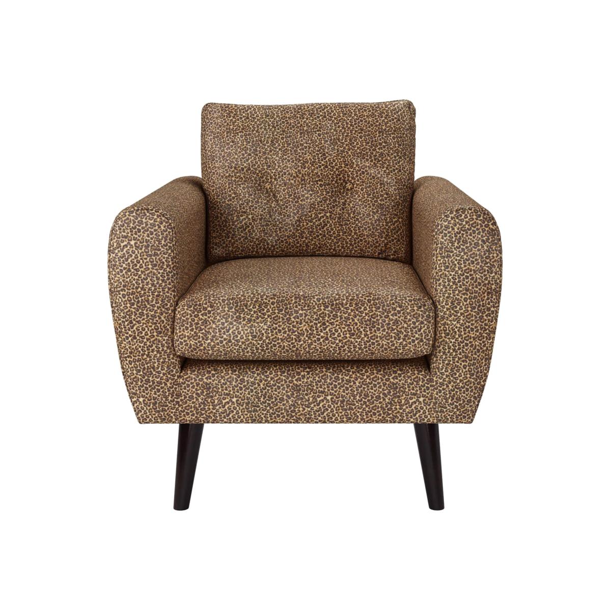 Jack Armchair in Leopard Velvet – image 1