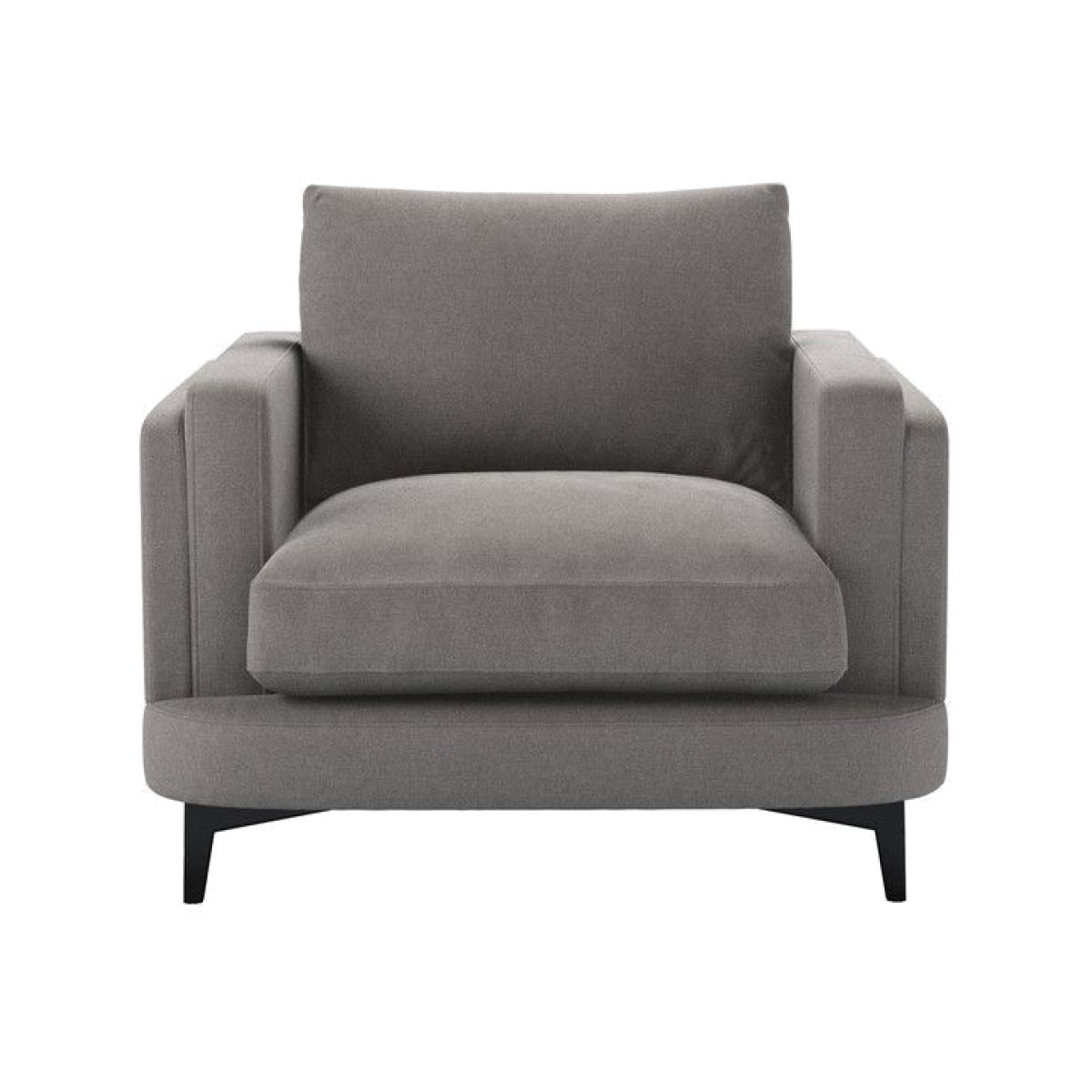 Boston Squared Arm Armchair in Pigeon Grey Easy Cotton - sofa.com – image 1