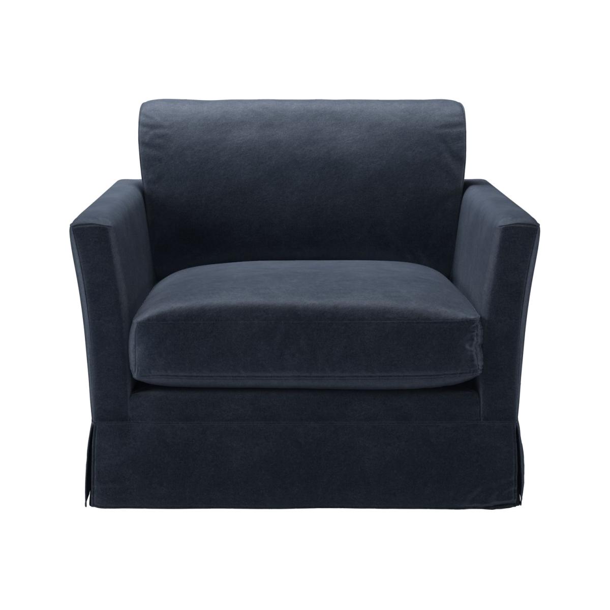 Otto Armchair in Armour Smart Velvet – image 1