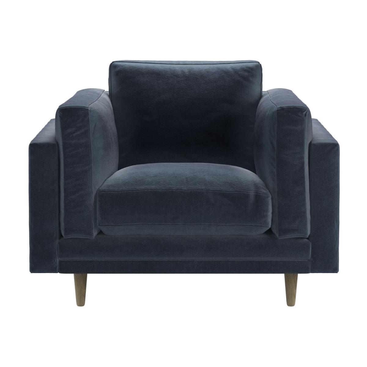 Marco Armchair in Skyfall Cotton Matt Velvet – image 1