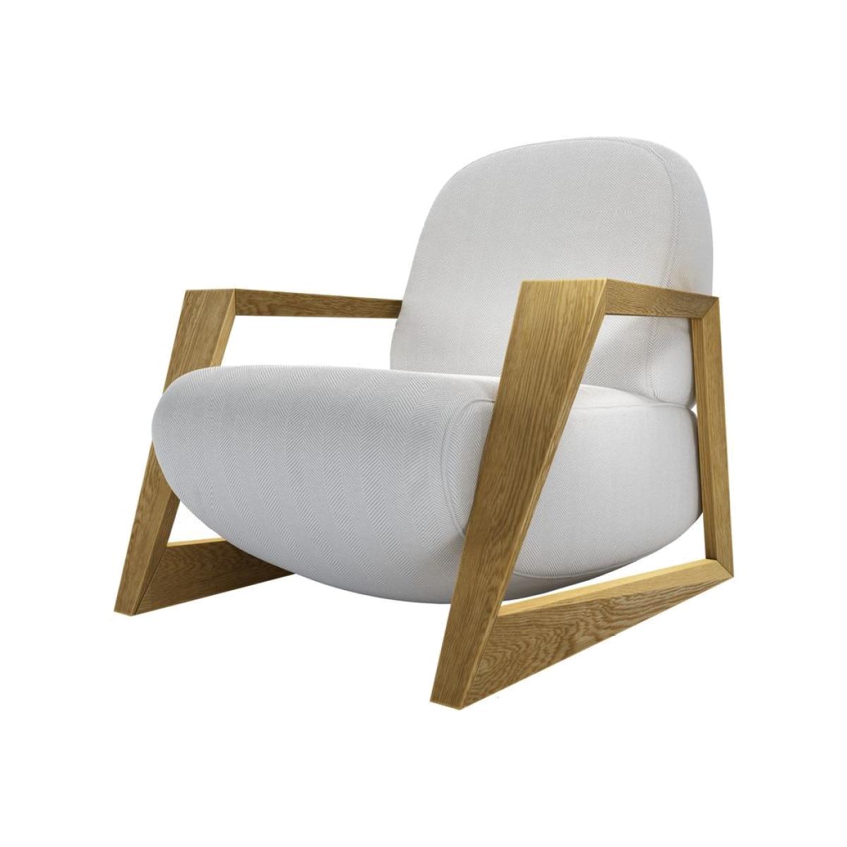 Hockney Armchair in Harbour Aquaclean Clever Velvet – image 1