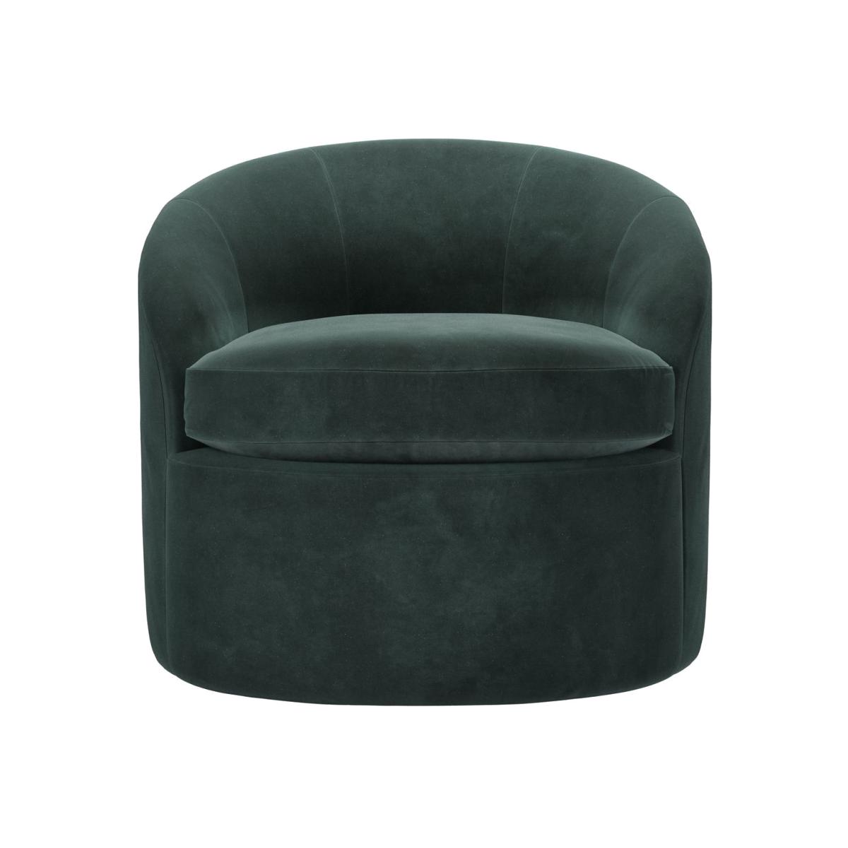 Quinn Armchair in Smokey Green Cashmere Velvet – image 1