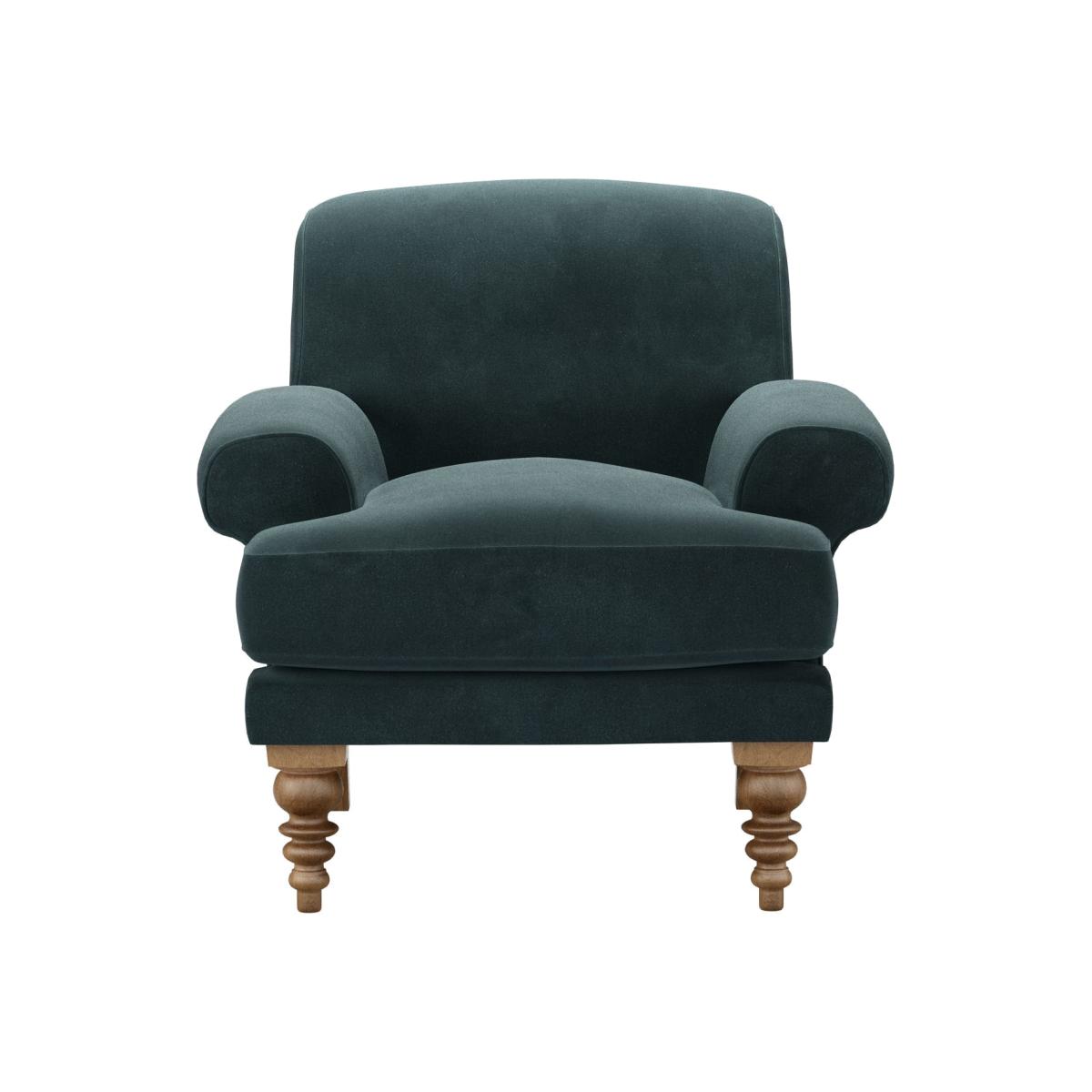 Saturday Armchair in Deep Forest Aquaclean Clever Velvet – image 1