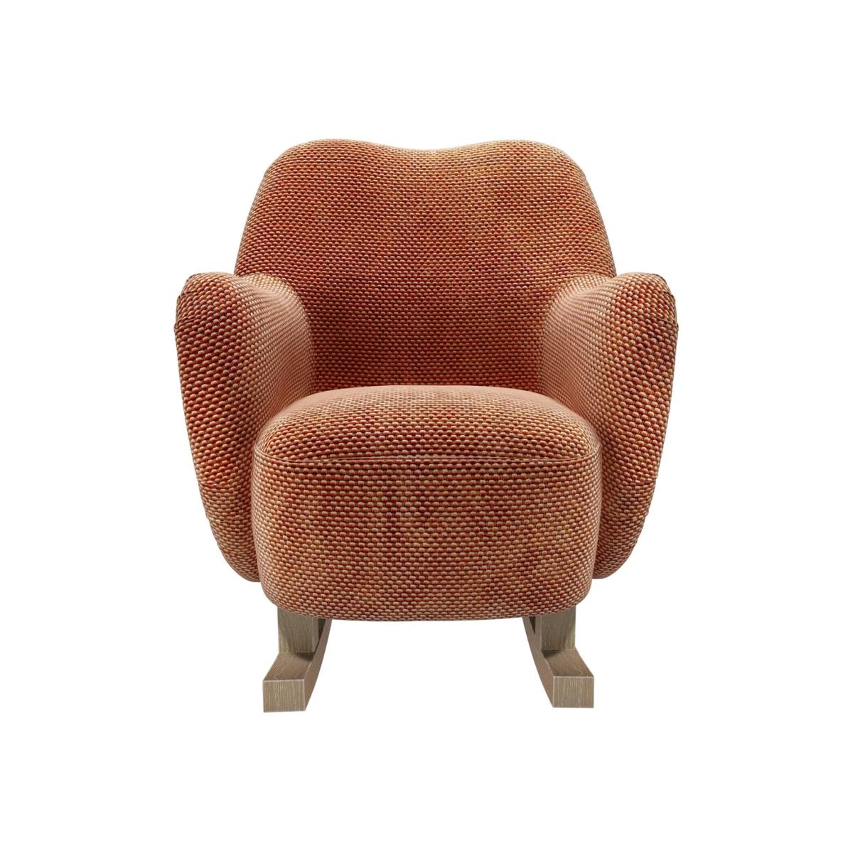 Ginger Rocking Chair in Pomegranate Bubble Velvet – image 1