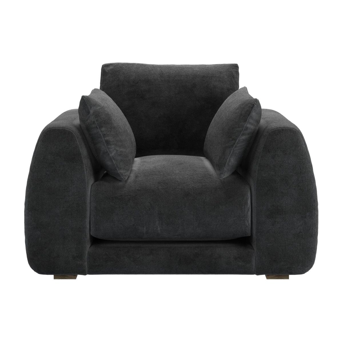 Carmel Armchair in Raven Speckled Chenille – image 1