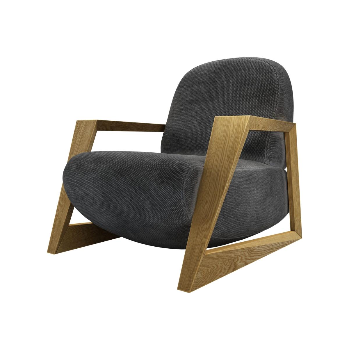 Hockney Armchair in Raven Speckled Chenille – image 1