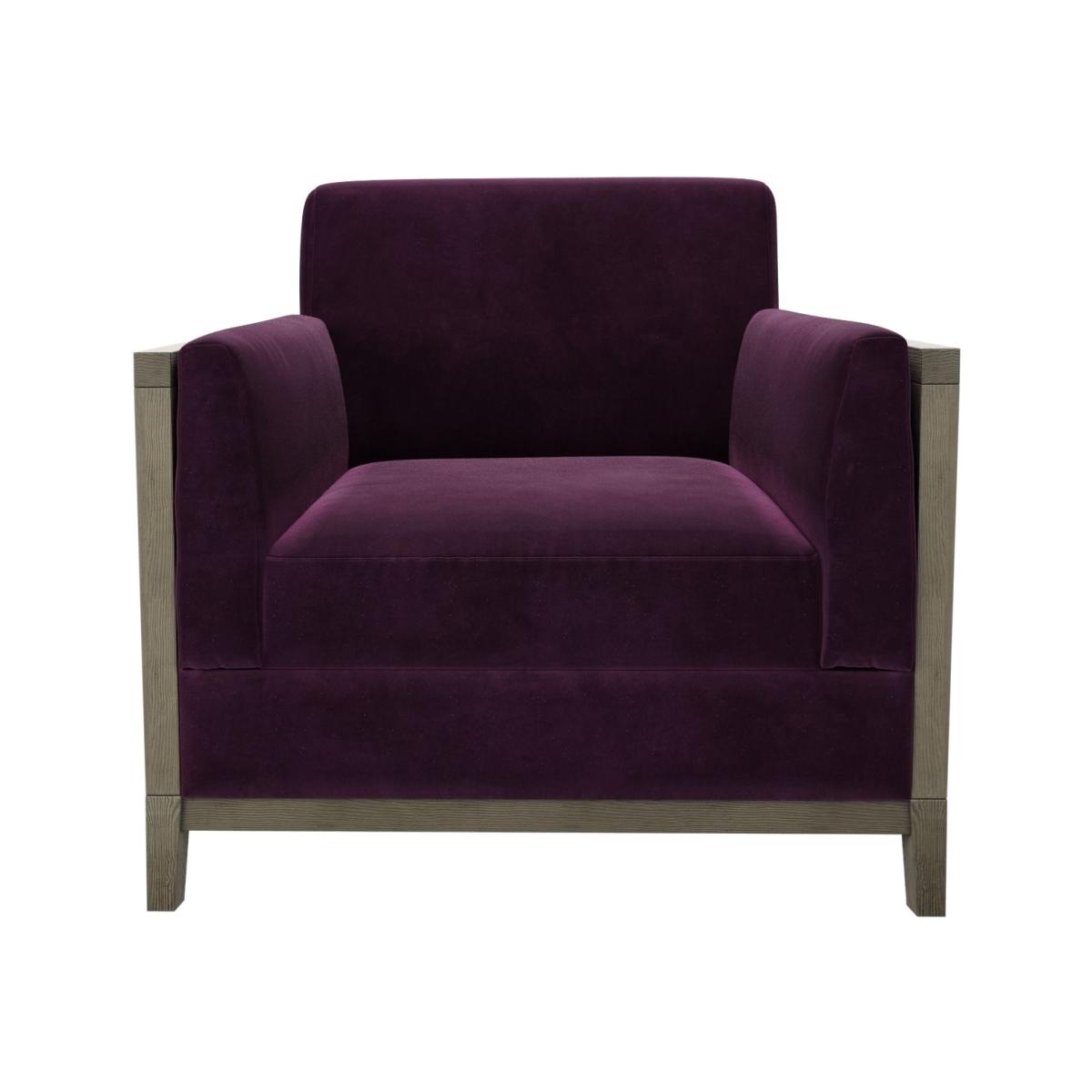 Chester Armchair in Damson Smart Velvet – image 1