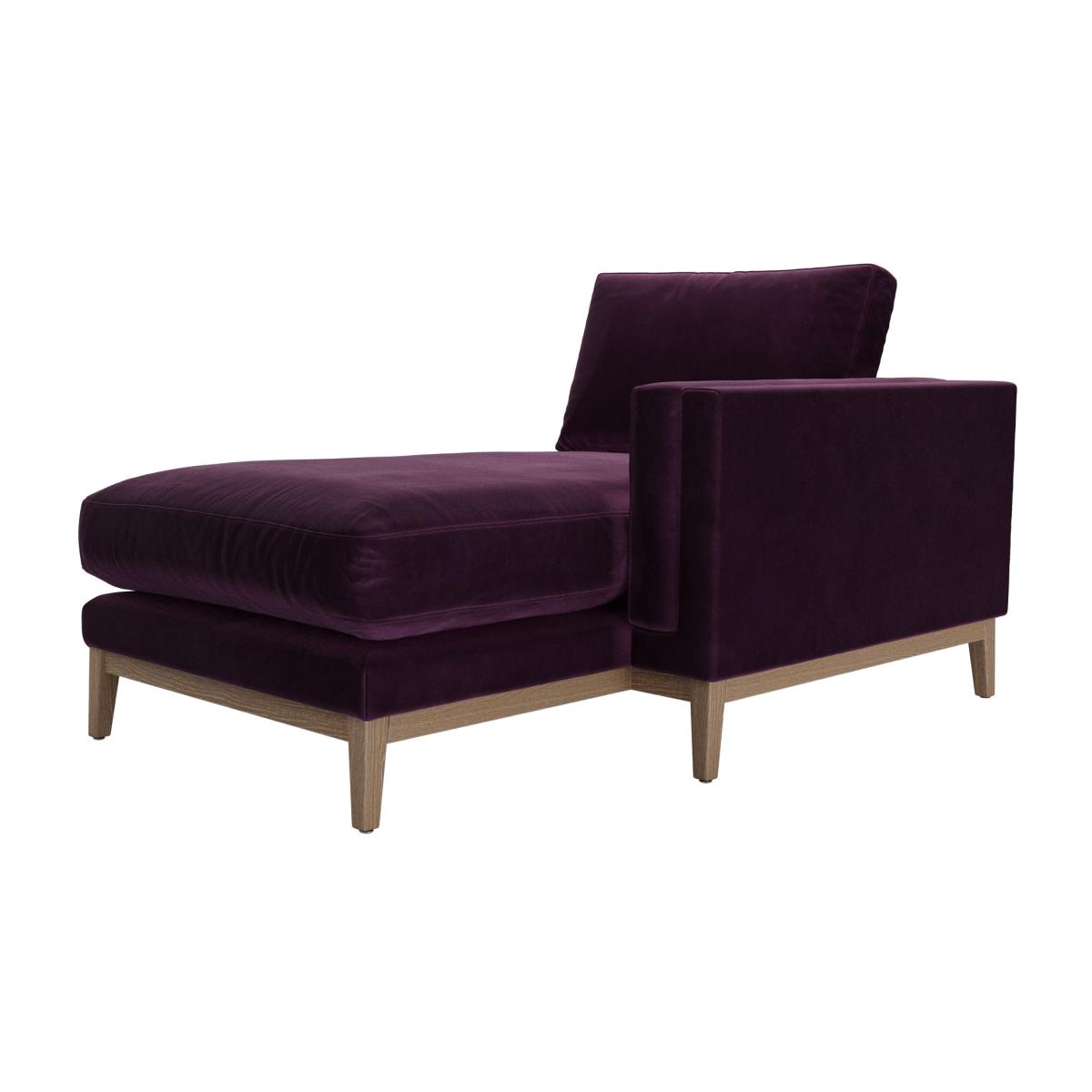 Costello RHF Chaise Armchair in Damson Smart Velvet – image 1