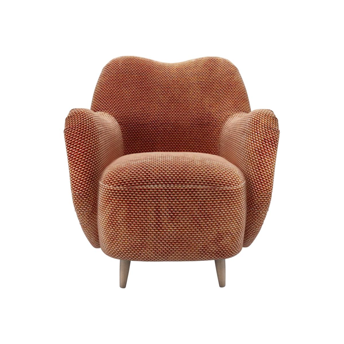 Ginger Armchair in Pomegranate Bubble Velvet – image 1