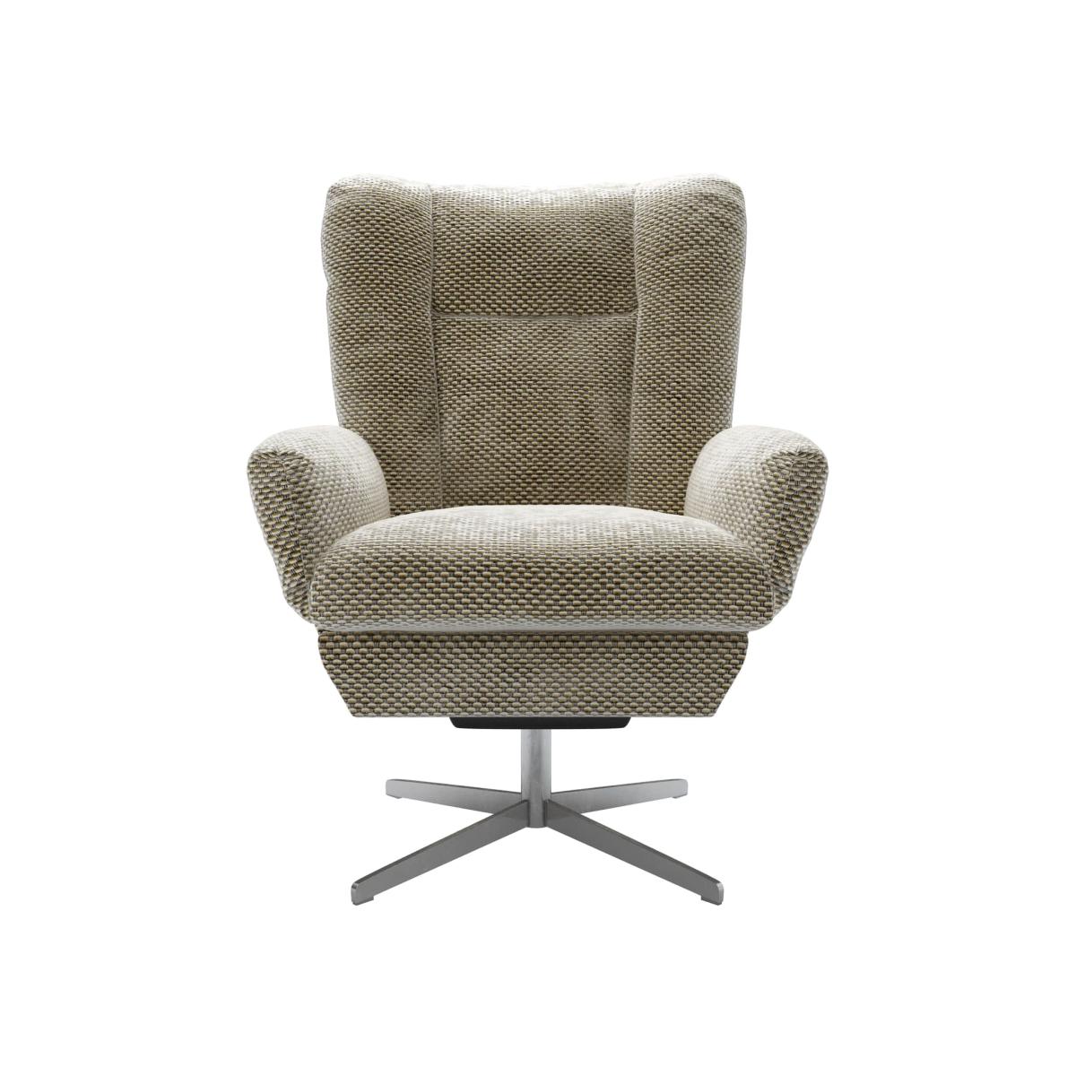 Ellora Swivel Armchair in Cappuccino Bubble Velvet – image 1