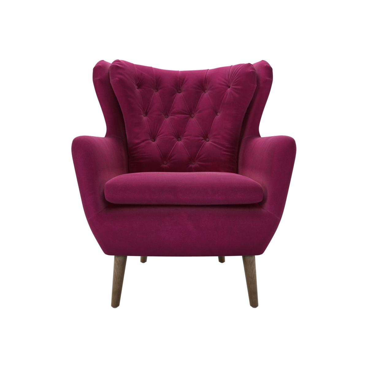 Ernest Swivel Armchair in Persian Rose Smart Velvet – image 1