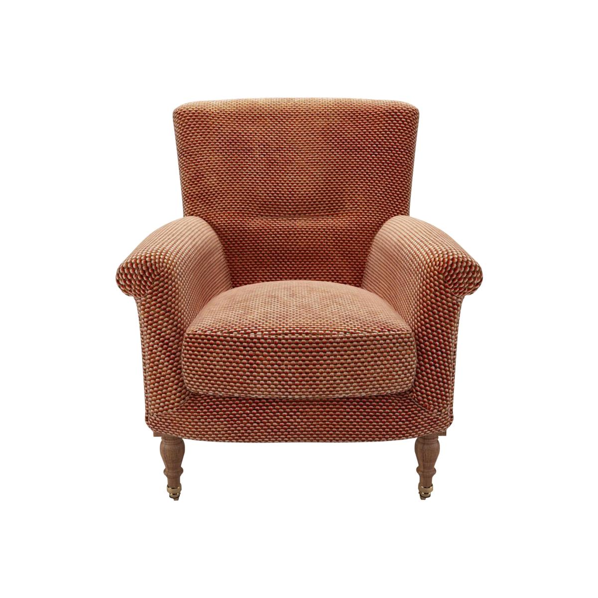 Alderney Armchair in Pomegranate Bubble Velvet – image 1