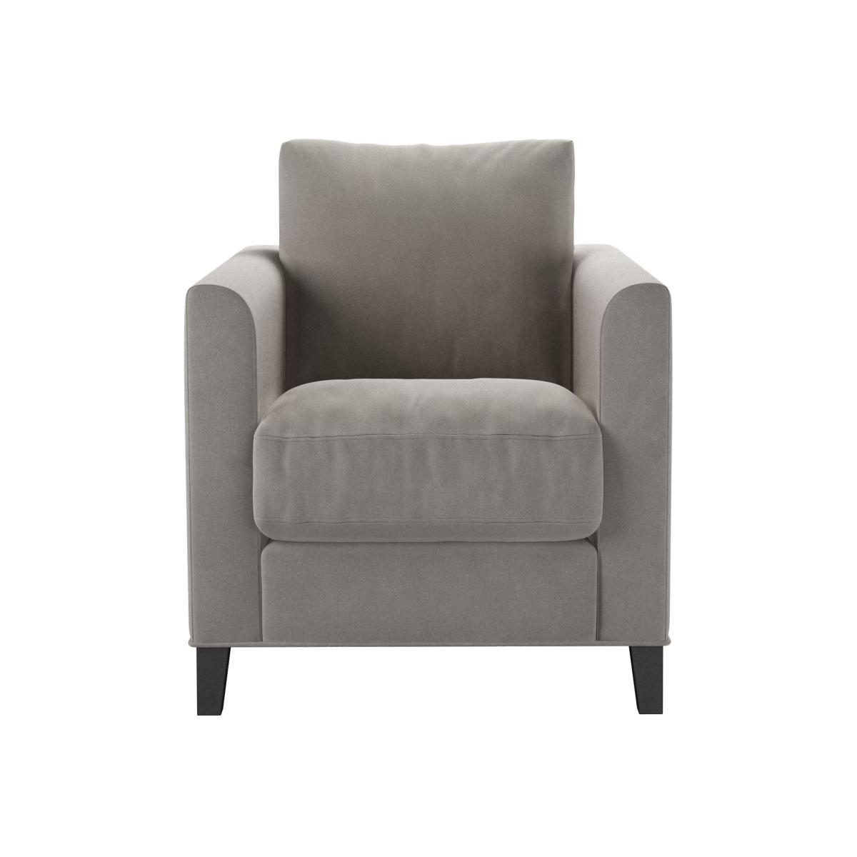Izzy Armchair in Nimbus Aquaclean Clever Velvet – image 1