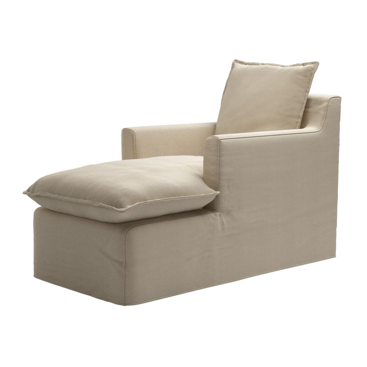 Anders Chaise Armchair in Pennine Stone Organic Smart Cotton – image 1