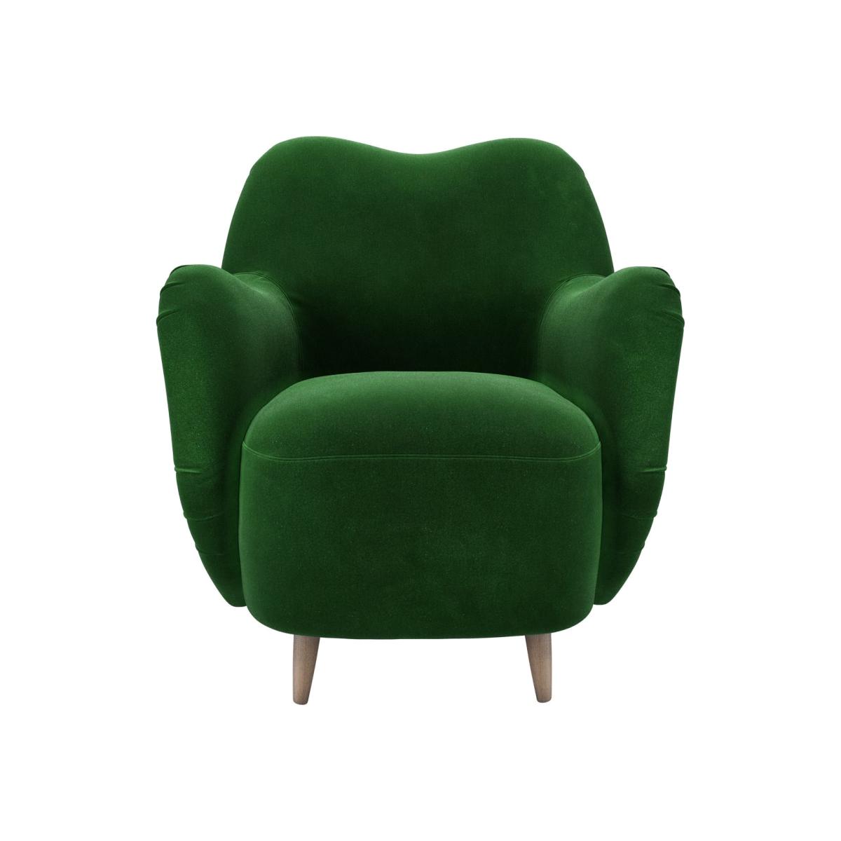 Ginger Armchair in Putting Green Aquaclean Clever Velvet – image 1
