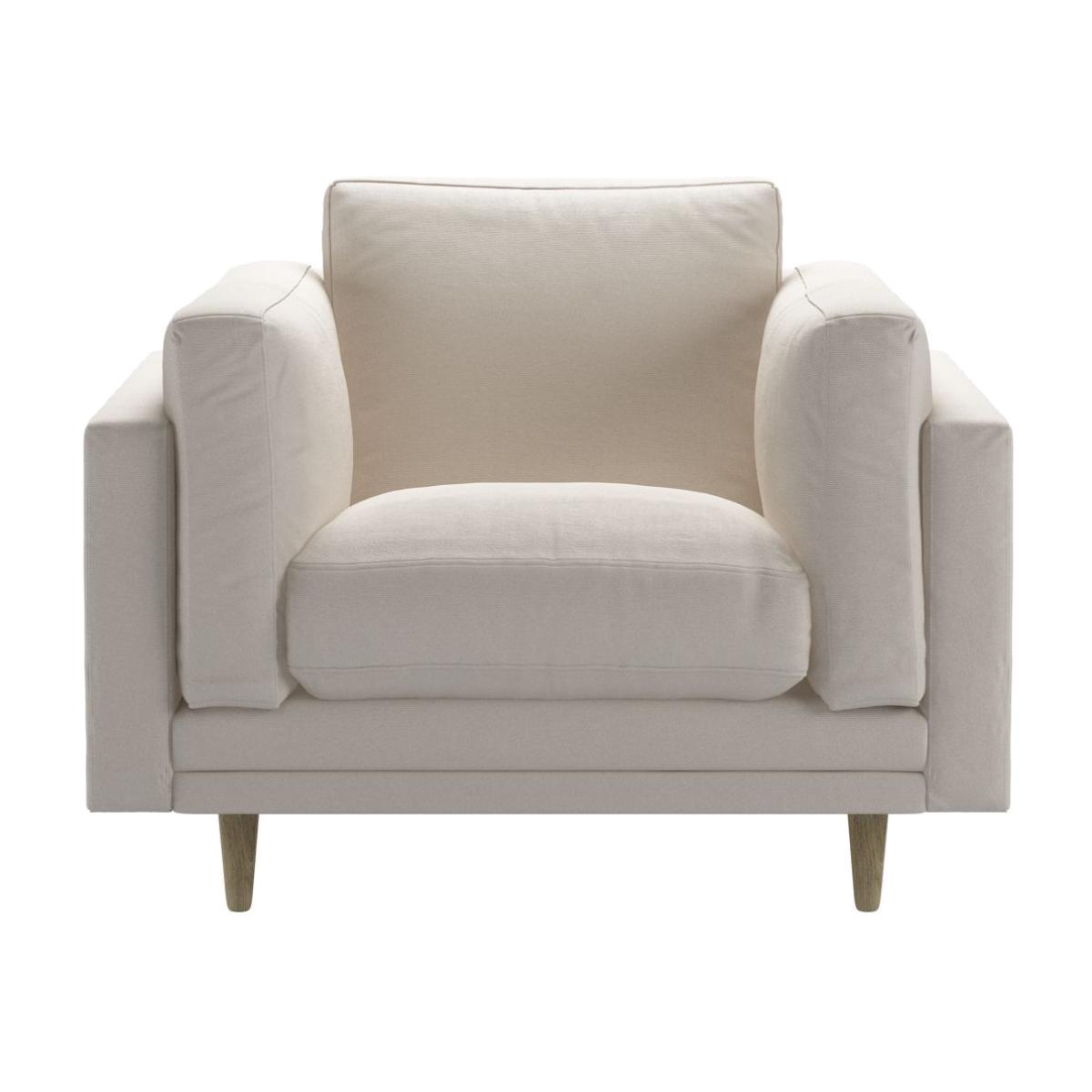 Marco Armchair in Taupe Brushed Linen Cotton – image 1