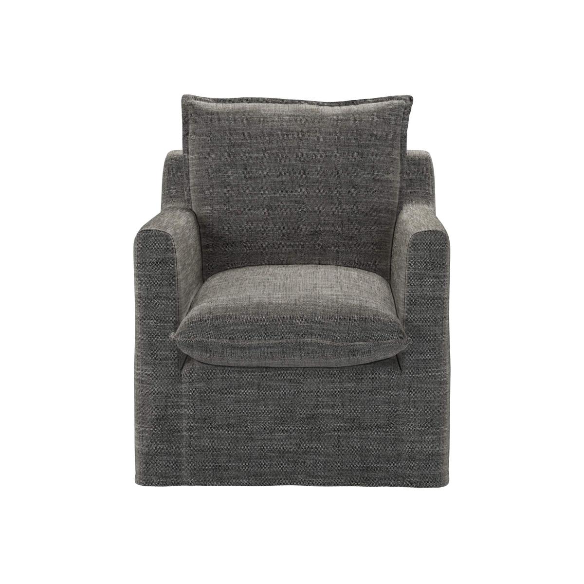 Anders Armchair in Liquorice Baylee Multi-Tone Viscose Linen – image 1