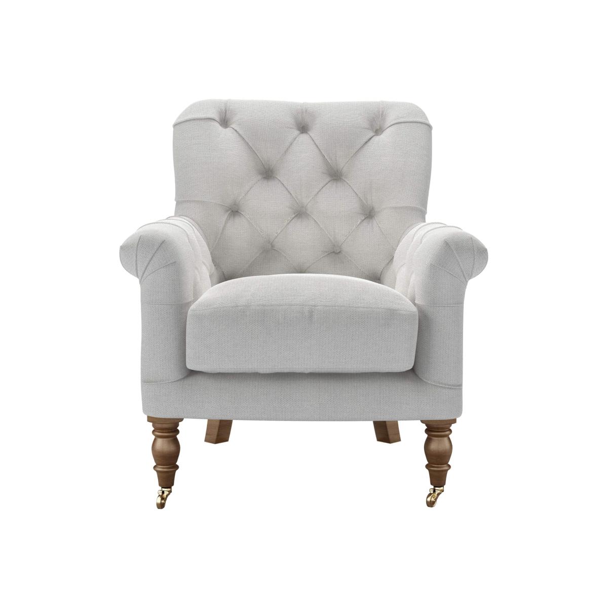 Perfectly Pristine Poppy Armchair in Pumice House Basket Weave - sofa.com