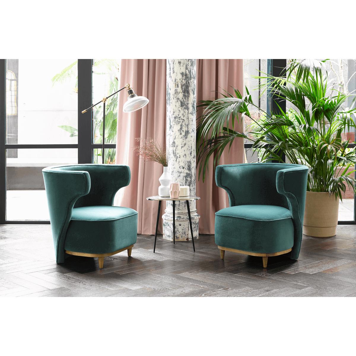 Edie Armchair in Damson Smart Velvet – image 2