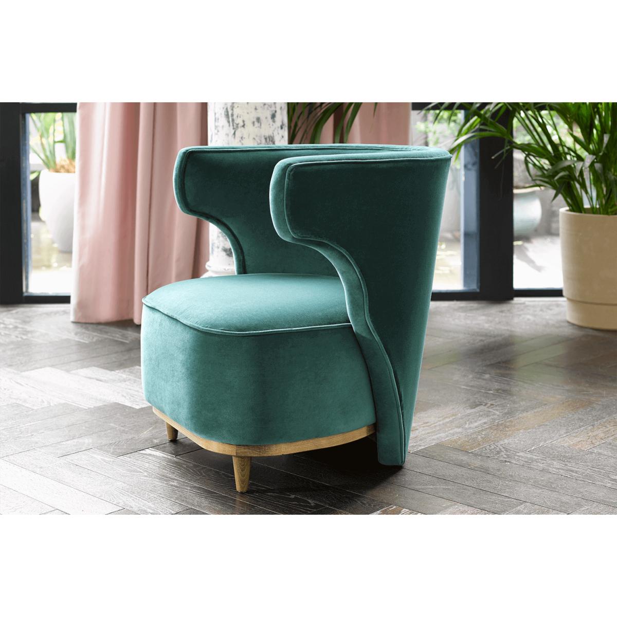 Edie Armchair in Damson Smart Velvet – image 4