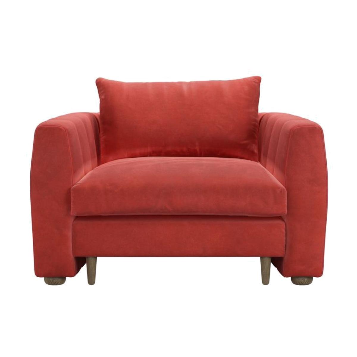 Tiffany Armchair in Wild Raspberry Smart Velvet - sofa.com – image 1