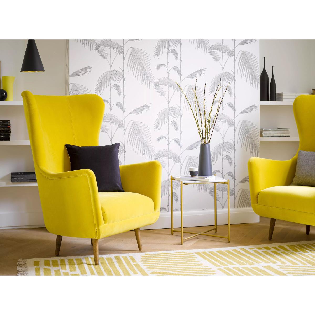 Louis Armchair in Vine Leaf Organic Smart Cotton – image 3