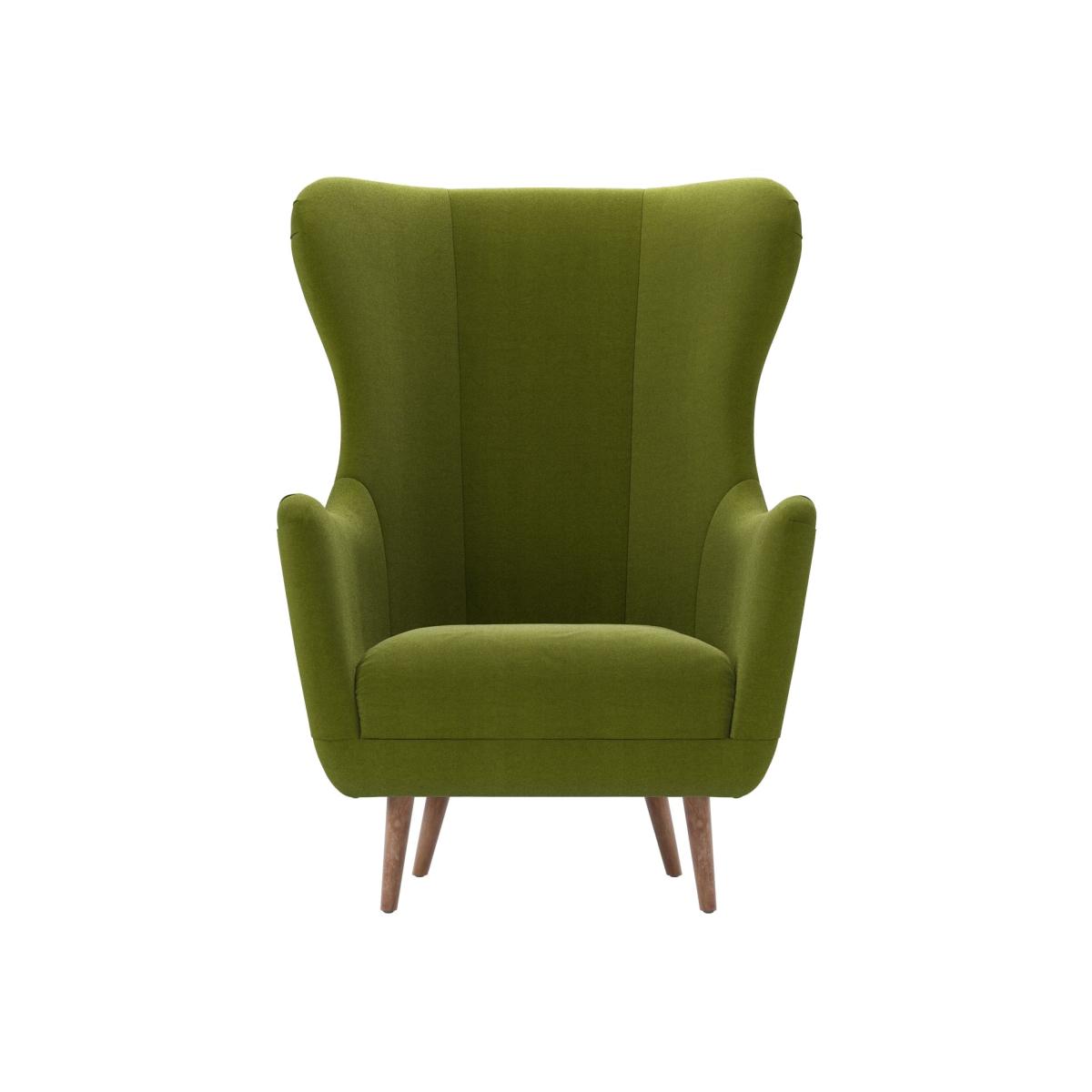 Louis Armchair in Vine Leaf Organic Smart Cotton – image 1