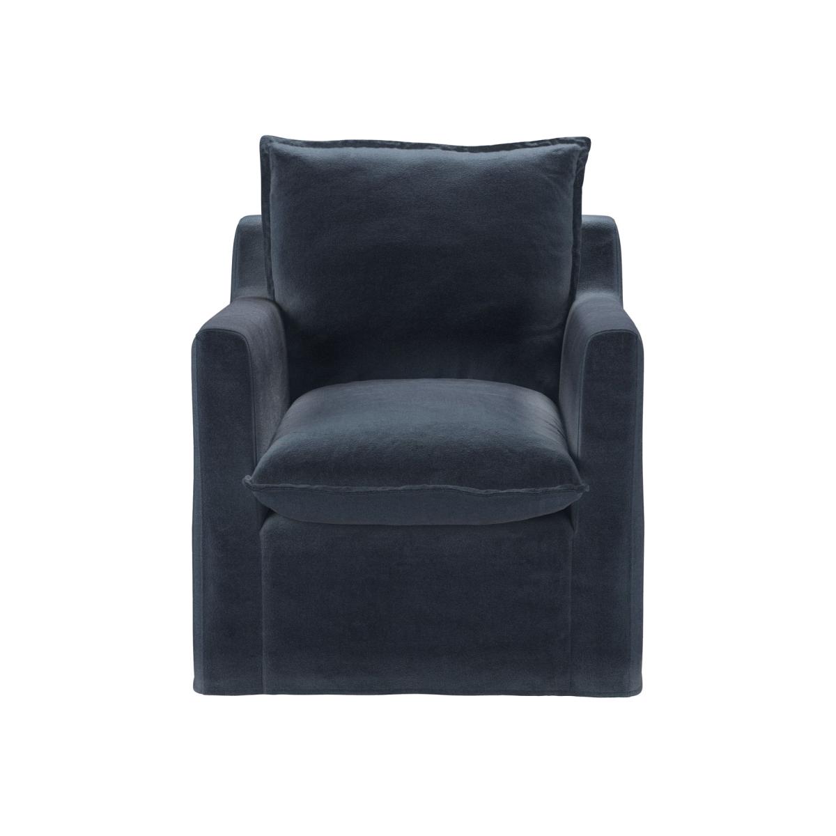 Anders Armchair in Skyfall Cotton Matt Velvet – image 1