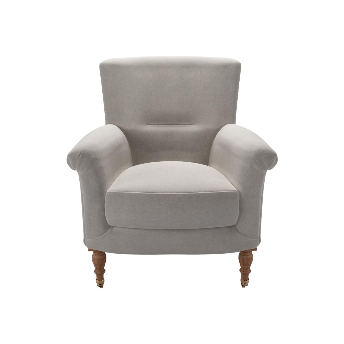 Alderney Armchair in Nimbus Aquaclean Clever Velvet – image 1