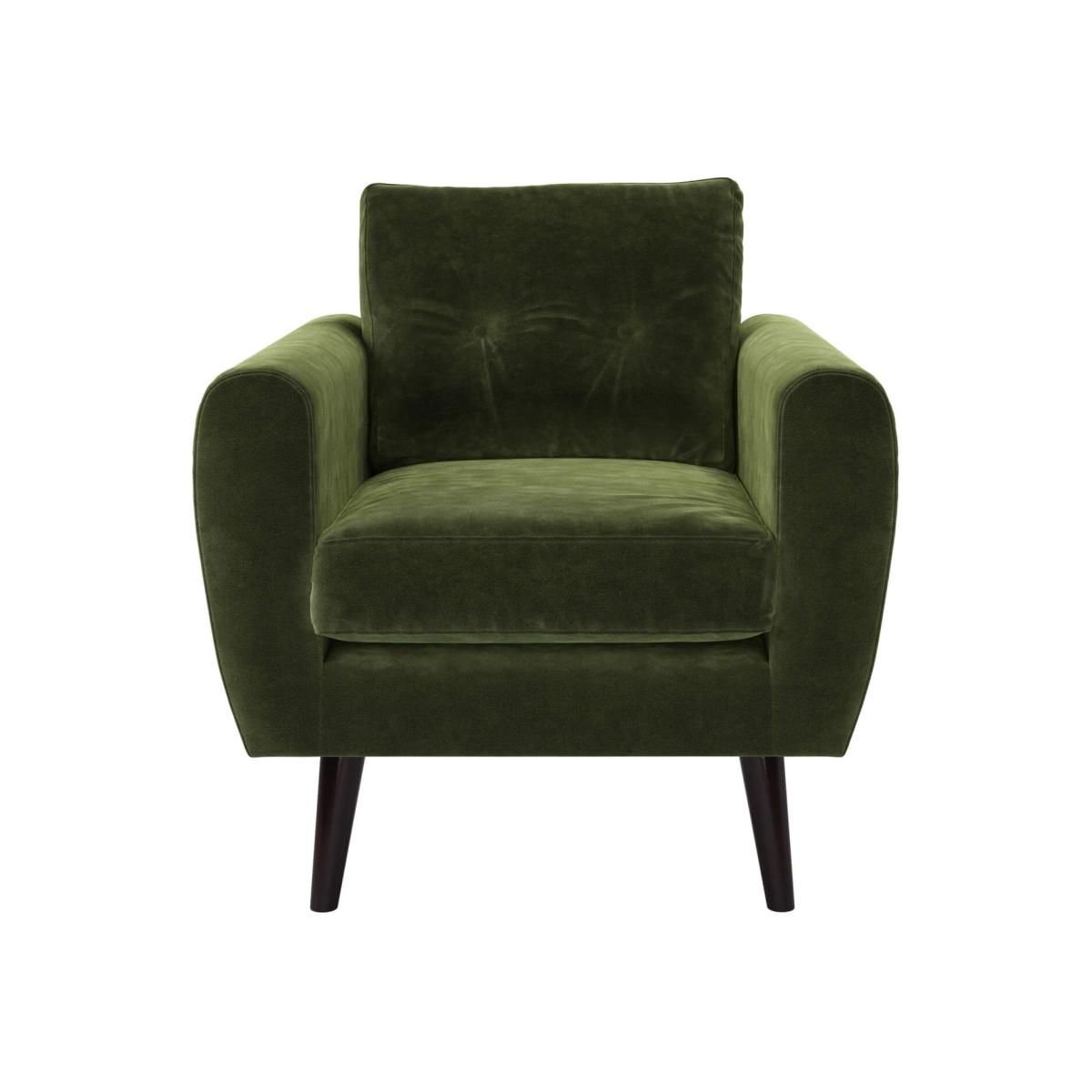 Jack Armchair in Green Velvet - sofa.com – image 1