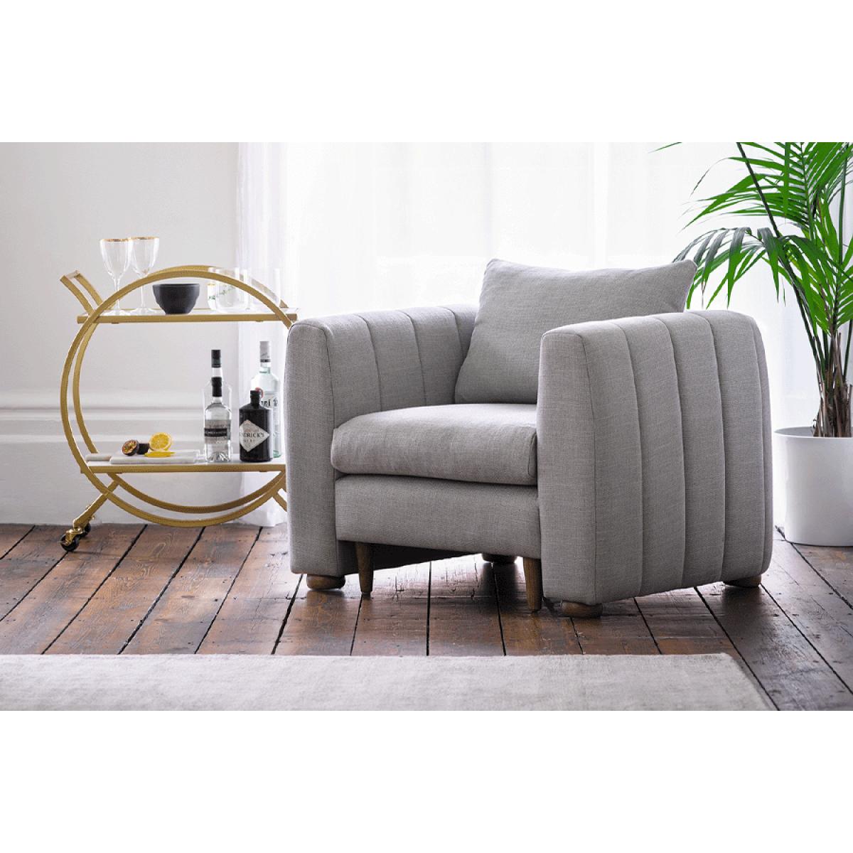 Tiffany Slim Armchair in Juniper Aquaclean Clever Chenille – image 2