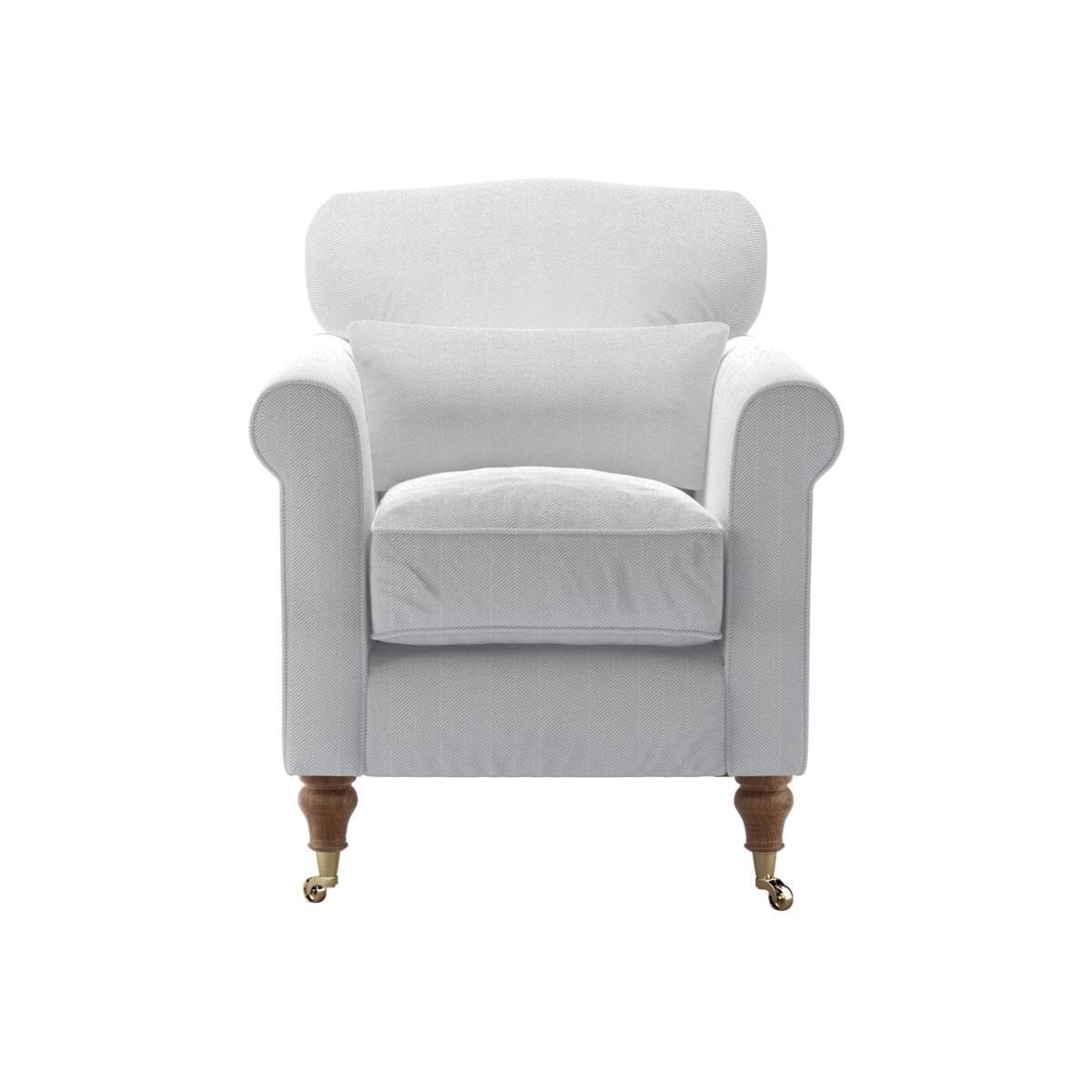 Dahlia Armchair in Pumice House Herringbone Weave - sofa.com